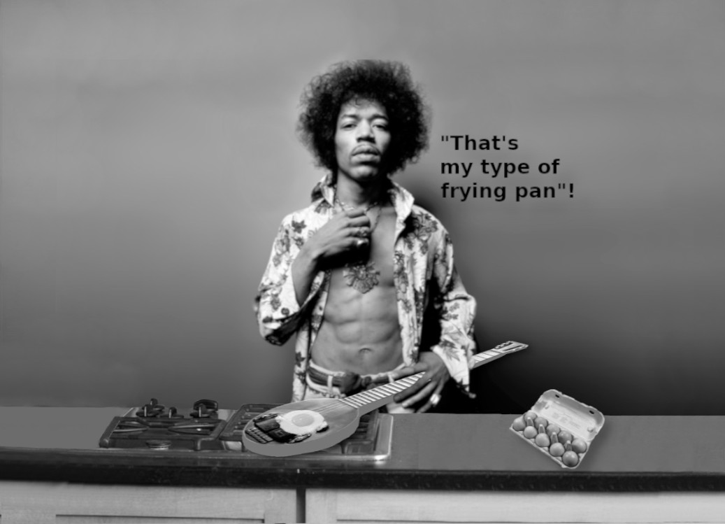 Jimi Hendrix Frying Pan